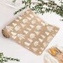 Country Forest Jute Christmas Table Runner, thumbnail 1 of 7