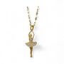 Personalised 18ct Gold Plated Ballerina Necklace, thumbnail 6 of 12