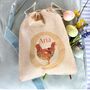 Personalised Chicken Or Rooster Easter Bag With Chocolate Mini Eggs, thumbnail 3 of 5