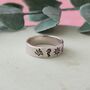 Seaside Themed Silver Band Ring, thumbnail 3 of 4