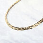 Interwoven Twisted Double Herringbone Luxe Necklace, thumbnail 1 of 5