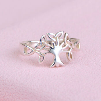 Sterling Silver Tree Of Life Ring, 5 of 10
