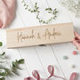 Personalised Wooden Couples Wine Box, thumbnail 1 of 8