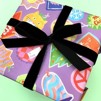 Christmas Gift Tag Wrapping Paper, 3 of 4