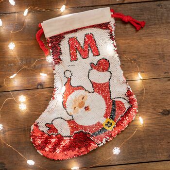 Personalised Sequin Christmas Stocking, 2 of 4