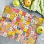 Patchwork Delight Textured Glass Chopping Boards, thumbnail 4 of 8