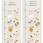Personalised Months Of The Year Height Chart, thumbnail 2 of 7