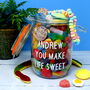 Lover's Personalised Retro Sweets Jar, thumbnail 1 of 2
