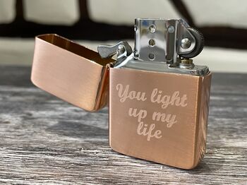 Personalised Engraved Rose Gold Lighter, 7 of 9