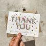 Wildflower Letters Thank You Teacher Card, thumbnail 3 of 4