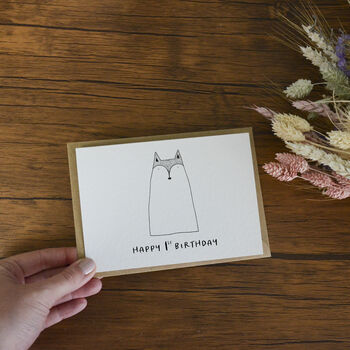 Personalised Fox Birthday Greeting Card, 4 of 4