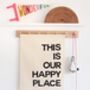 'This Is Our Happy Place' Wall Hanging, thumbnail 2 of 5