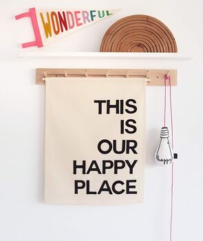'This Is Our Happy Place' Wall Hanging, 2 of 5