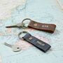 Personalised Buffalo Leather Loop Keyring, thumbnail 1 of 8