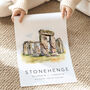 Stonehenge Wiltshire Print, thumbnail 2 of 10