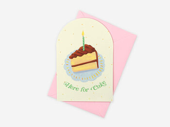 Here For Cake Greeting Card, 5 of 5