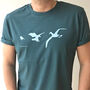 Birdie, Eagle And Albatross Golf Organic T Shirt, thumbnail 1 of 7