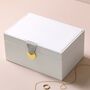 White Two Tier Jewellery Box, thumbnail 1 of 5