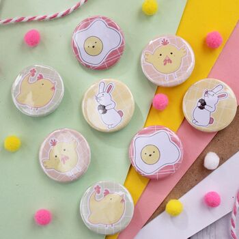 Cute Easter Badges, Pack Of Four, 2 of 4