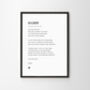 The One Poem Personalised Wedding Print, thumbnail 9 of 10