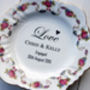 Personalised 'Love' Engagement Vintage China Plate, thumbnail 4 of 5