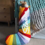 Personalised Rainbow Stripe Christmas Stocking, thumbnail 1 of 4