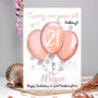 Personalised Balloons Relation 21st Birthday Card, thumbnail 3 of 10