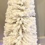 Large White Snowy Christmas Tree, thumbnail 4 of 5