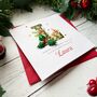 Handmade Monogramed Christmas Card For Any Recipient, thumbnail 6 of 8