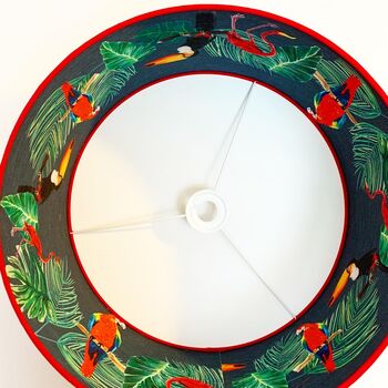 Lampshade With Tropical Rainforest Lining, 5 of 12