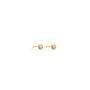 February Amethyst Birthstone 18k Gold Vermeil Stud Earrings, thumbnail 1 of 3