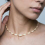 Nekomeishi Semi Precious Cream Cats Eye Necklace, thumbnail 4 of 5