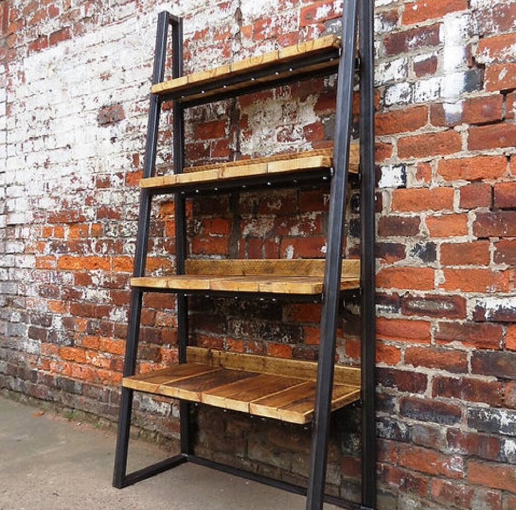 Industrial Reclaimed Bookcase Shelf Unit 181, 1 of 6