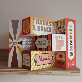Mega Thanks Large Fold Out Card, 2 of 4