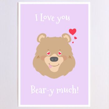 Personalised Loving Bear Card, 6 of 9