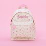 Personalised Ditsy Floral Print Mini Backpack, thumbnail 1 of 5