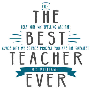 Personalised 'Best Teacher Ever' Secret Message Mug, 4 of 7