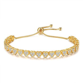 Crystal Heart Slider Bracelet, 2 of 6