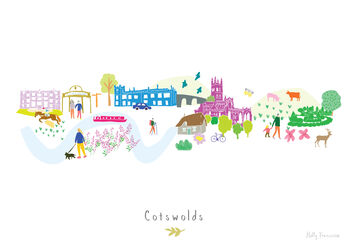 Cotswolds Skyline County Art Print, 3 of 3