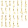 Gold Plated Initial Letter Charm Necklace, thumbnail 4 of 9