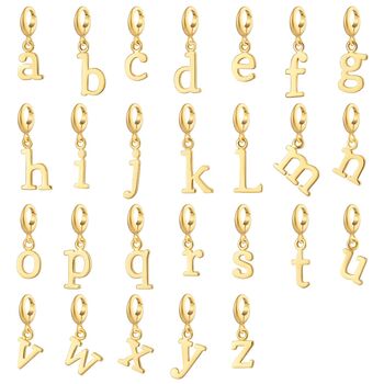 Gold Plated Initial Letter Charm Necklace, 4 of 9