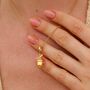 18ct Gold Acorn Charm Necklace, thumbnail 1 of 6