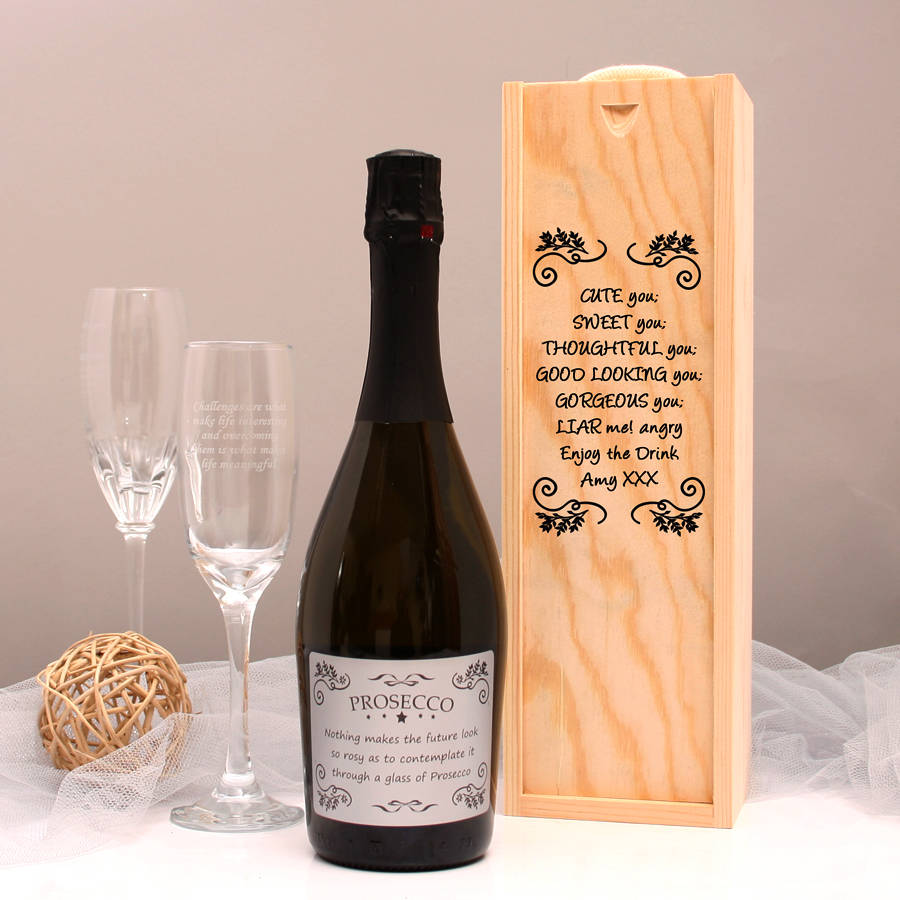 personalised prosecco gift set for any occasion by giftsonline4u