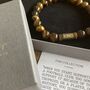 Men's Chelsea Football Fan Tiger's Eye Bracelet, thumbnail 3 of 4