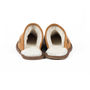 Mens Handmade Tan Sheepskin And Suede Slippers, thumbnail 4 of 7