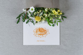 'Just Because' Fresh Flower Posy And Card Gift, 4 of 11