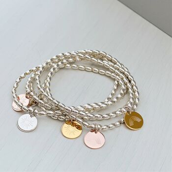 Sterling Silver Rainbow Charm Bracelet, 3 of 7