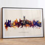 Canterbury Skyline Cityscape Art Print, thumbnail 6 of 12