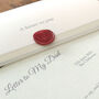 A Letter To My Dad Personalised Keepsake, thumbnail 2 of 12