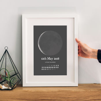 Personalised Phase Of The Moon Print, 7 of 8